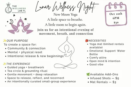 Lunar Wellness Night: New Moon Yoga