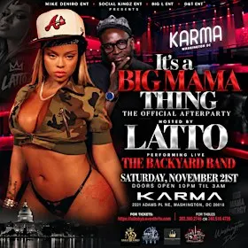 The Official Afterparty hosted by Latto and featuring the Backyard Band