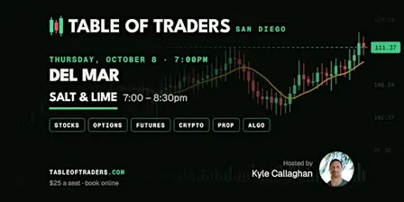 Table of Traders — Del Mar: Stocks, Options, Futures, Crypto