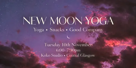 November New Moon Yoga + Snack Gathering