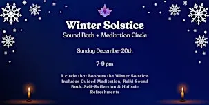 Winter Solstice Sound Bath + Meditation Circle