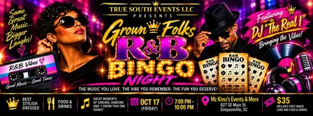 GROWN FOLKS R&B BINGO NIGHT ✨