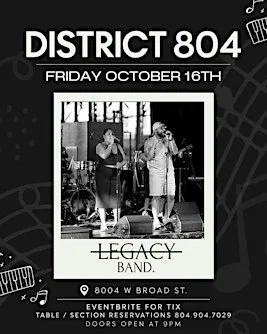District Fridays w/ Legacy Band