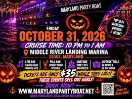 Maryland Party Boat Halloween Cruise Party!! Over 21 event