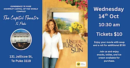 Under the Tuscan Sun - Screening at the Capitol Theatre