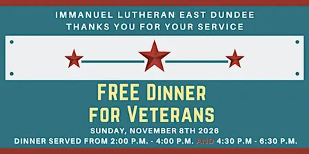 FREE Dinner for Veterans 2026