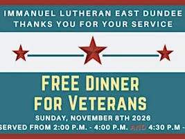 FREE Dinner for Veterans 2026