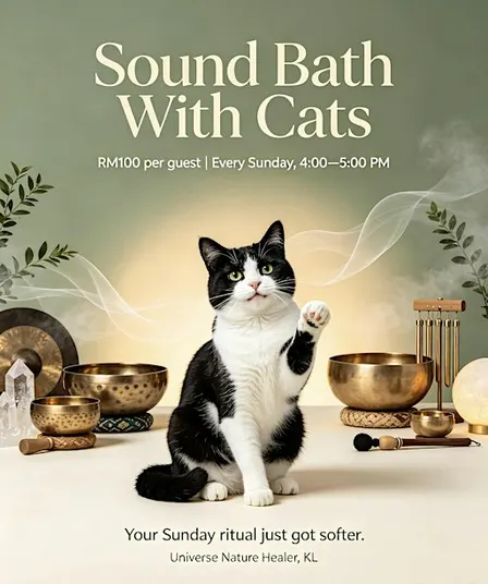 Sound Bath With Cats