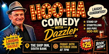 HOO-HA COMEDY WITH DAZZLER