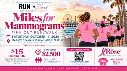 Miles for Mammograms Pink Out Run/Walk – $15 Donation