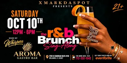 The R&B Brunch Sing-Along Oct 10th “Orlando “