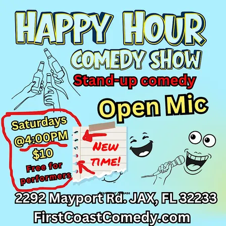 Happy Hour Stand Up Comedy Show & Open Mic