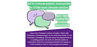 All In Conversation: Inclusivity In STEM and Climate Action