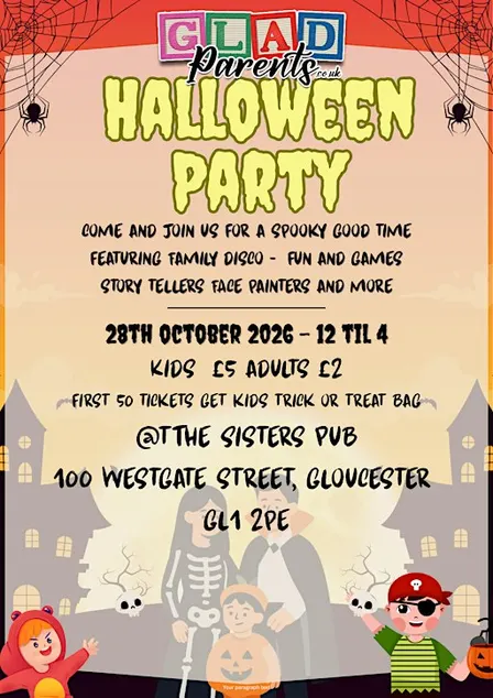 G.L.A.D Parents Halloween party 2026