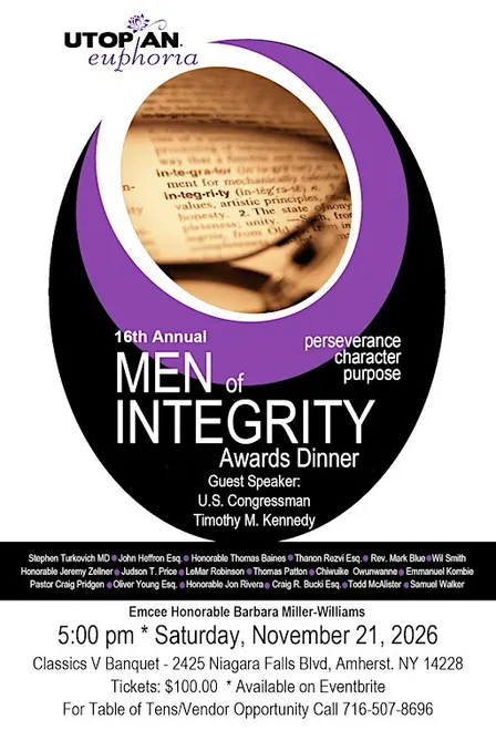 16th Annual Men of Integrity Awards Dinner
