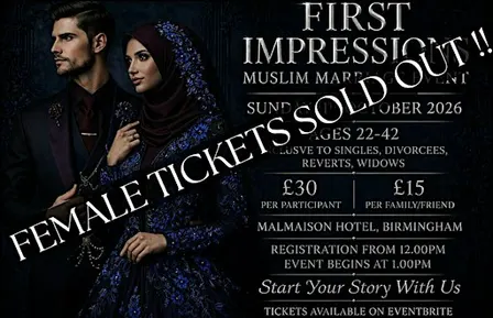 First Impressions - Muslim Marriage Event - Malmaison Hotel - Birmingham