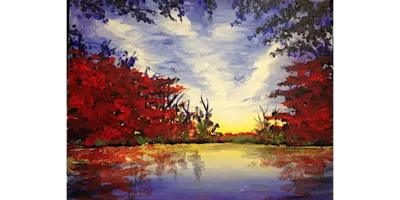Scarlet Autumn - Paint and Sip in Chicago | Classpop!™