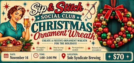 Christmas Ornament Wreath Workshop
