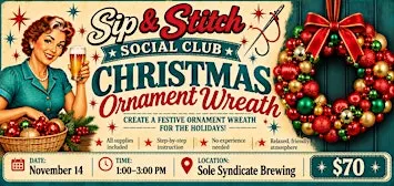 Christmas Ornament Wreath Workshop