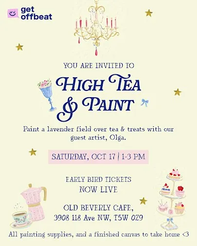High Tea & Paint: Lavender Fields