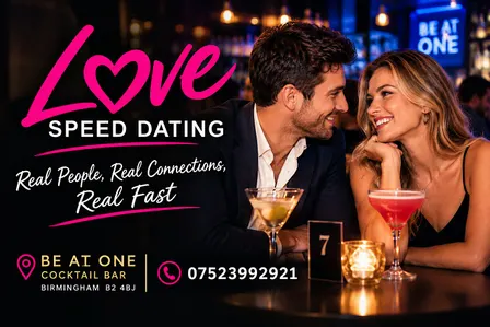 Birmingham Speed Dating Singles Night ages 21 to 39