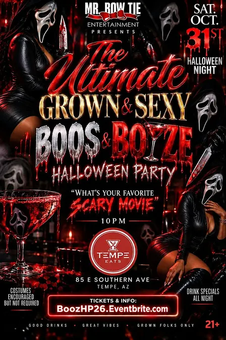 The Ultimate Grown & Sexy Boos & Booze Halloween Party