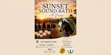 Sunset Sound Bath with Horses