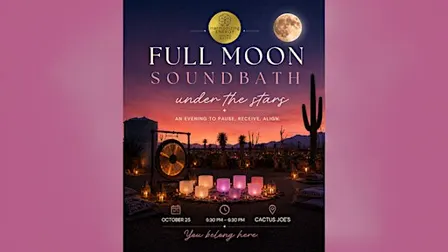 Full Moon Sound Bath Under the Stars