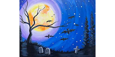 Halloween Night in the Cemetery - Paint and Sip in San Diego | Classpop!™