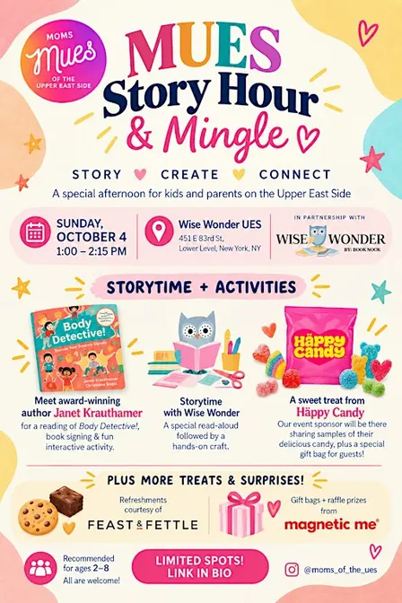 MUES Story Hour & Mingle at Wise Wonder UES