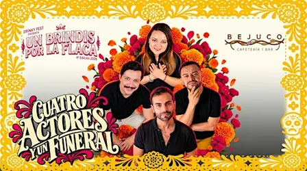 Cuatro actores y un funeral