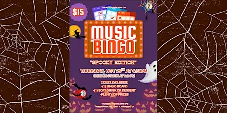 Music Bingo: Spooky Edition
