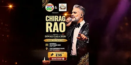 Diwali Gala 2026 Birmingham | Chirag Rao Live, 3 Course Dinner & DJ