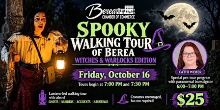 Spooky Walking Tour of Berea: Witches & Warlocks Edition