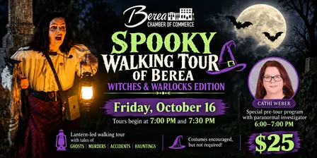 Spooky Walking Tour of Berea: Witches & Warlocks Edition