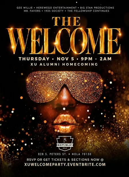 XAVIER UNIVERSITY's ANNUAL OFFICIAL HOMECOMING  WEEKEND WELCOME PARTY