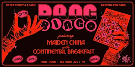 DRAG BINGO ~ At Pony Room