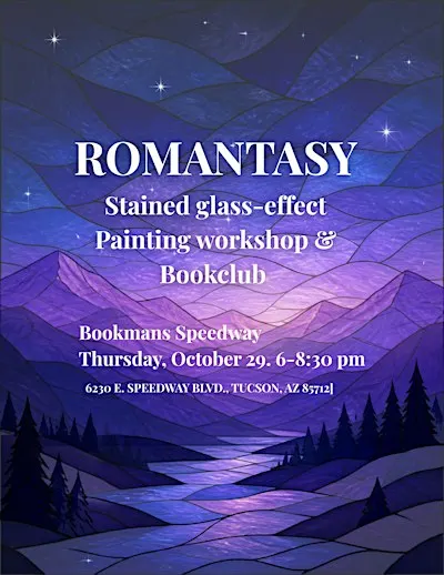 Romantasy  stained glass effect painting workshop & Bookclub