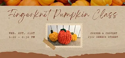 Fingerknit Pumpkin Class