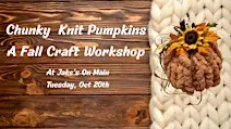 Chunky Knit Pumpkins - A Fall Craft Workshop