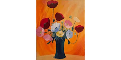 Poppies in a Vase - Paint and Sip in Chicago | Classpop!™