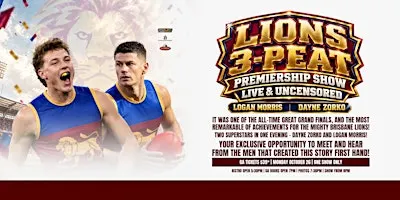 3-Peat Lions ft Morris & Zorko LIVE at Seaford Hotel!