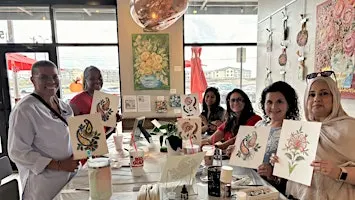 Kalamkari Florals: Traditional Indian Art in Watercolor - McKinney, TX