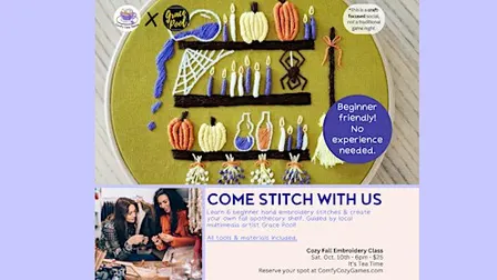 Comfy Cozy Collab: Come Stitch with Us with Grace Pool