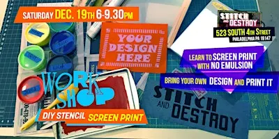 DIY Stencil Screen Print