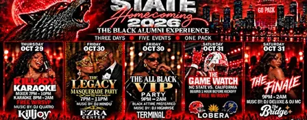NCSU HOMECOMING 2026 || Official Black Alumni Events || Weekend Lineup!