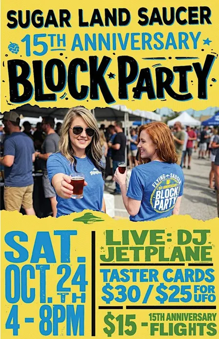 Flying Saucer 15th Anniversary Block Party