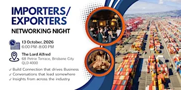 Importers/Exporters Networking Night (QLD)