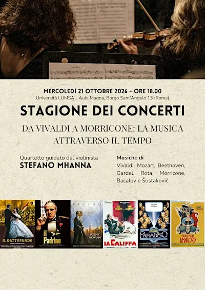 La stagione dei concerti: La musica attraverso il tempo
