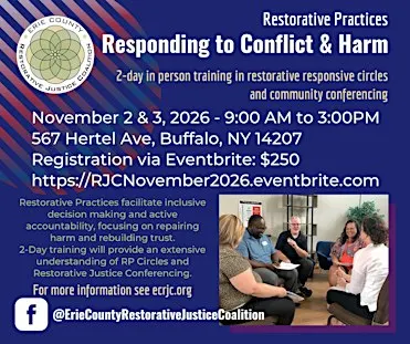 2-Day Responding to Conflict and Harm (Conferencing) Training